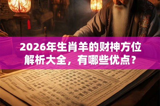 2026年生肖羊的财神方位解析大全,有哪些优点? 2026年生肖羊的财神方位解析大全,有哪些优点?