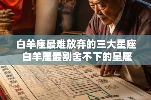 白羊座最难放弃的三大星座 白羊座最割舍不下的星座