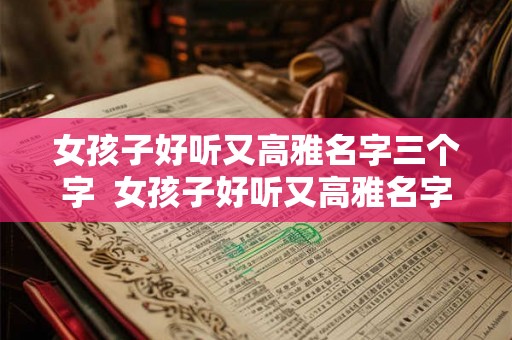 女孩子好听又高雅名字三个字  女孩子好听又高雅名字