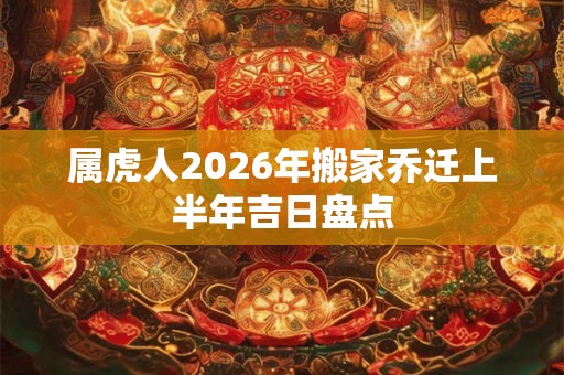 属虎人2026年搬家乔迁上半年吉日盘点