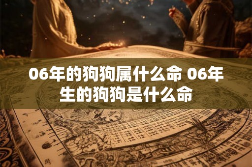 06年的狗狗属什么命 06年生的狗狗是什么命 06年的狗狗属什么命 06年生的狗狗是什么命