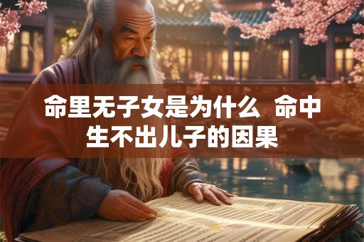 命里无子女是为什么  命中生不出儿子的因果