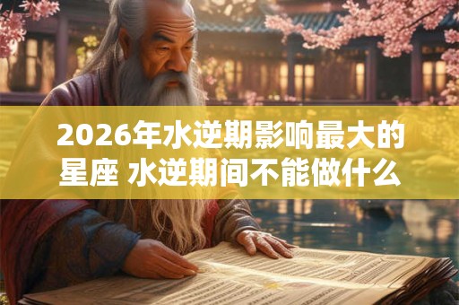 2026年水逆期影响最大的星座 水逆期间不能做什么