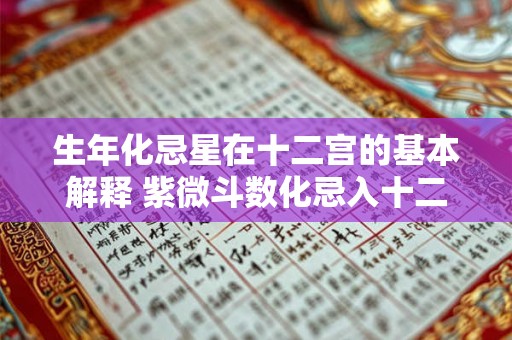 生年化忌星在十二宫的基本解释 紫微斗数化忌入十二宫详解 生年化忌星在十二宫的基本解释 紫微斗数化忌入十二宫详解