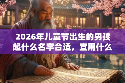 2026年儿童节出生的男孩起什么名字合适，宜用什么字