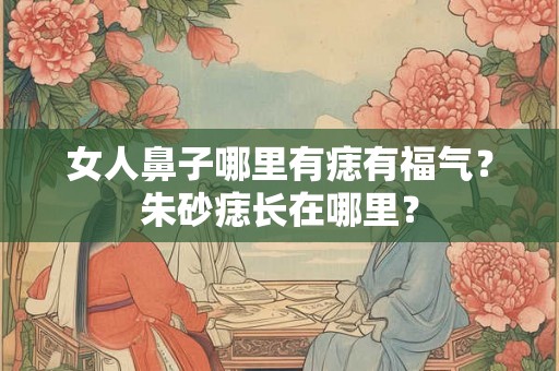 女人鼻子哪里有痣有福气？朱砂痣长在哪里？