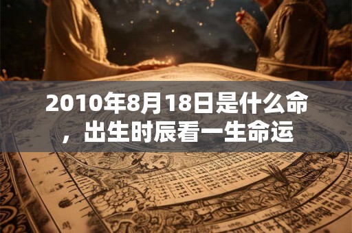2010年8月18日是什么命,出生时辰看一生命运 2010年8月18日是什么命,出生时辰看一生命运