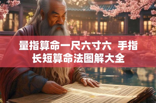 量指算命一尺六寸六  手指长短算命法图解大全