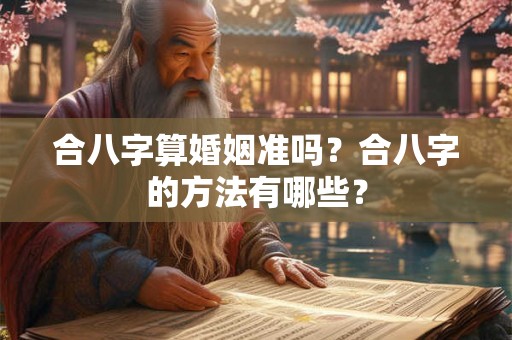合八字算婚姻准吗？合八字的方法有哪些？