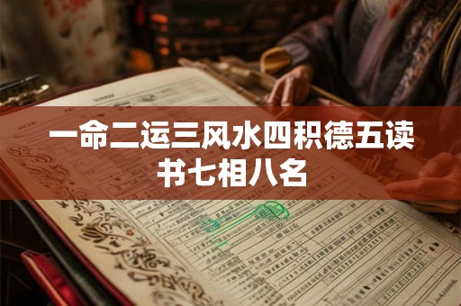 一命二运三风水四积德五读书七相八名