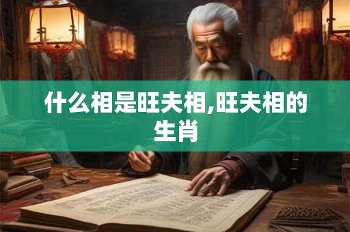 什么相是旺夫相,旺夫相的生肖