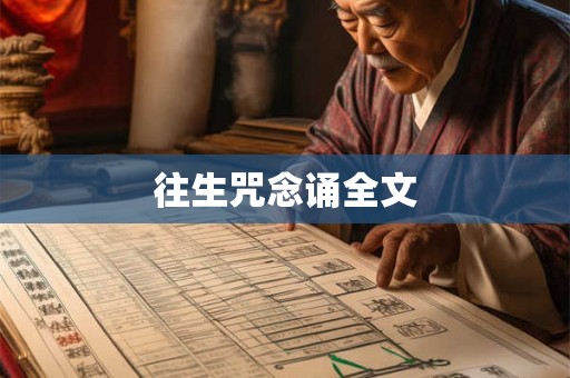 往生咒念诵全文