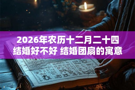2026年农历十二月二十四结婚好不好 结婚团扇的寓意