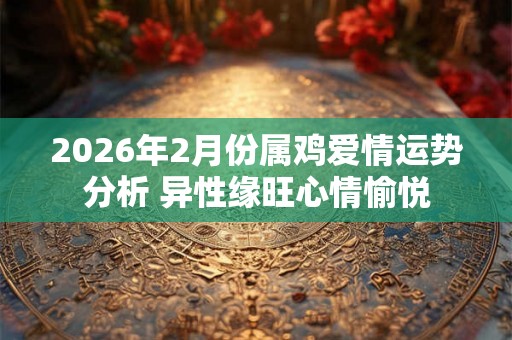 2026年2月份属鸡爱情运势分析 异性缘旺心情愉悦