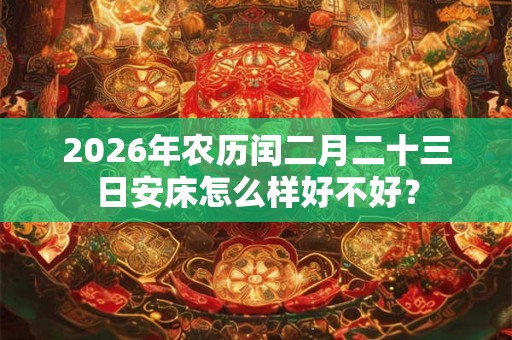 2026年农历闰二月二十三日安床怎么样好不好？