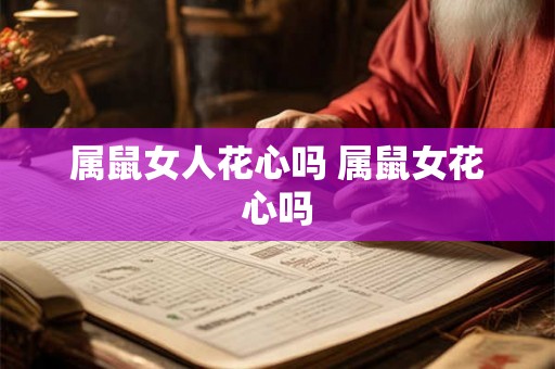 属鼠女人花心吗 属鼠女花心吗