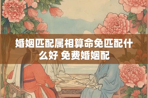 婚姻匹配属相算命免匹配什么好 免费婚姻配