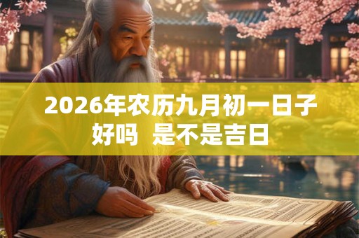 2026年农历九月初一日子好吗  是不是吉日