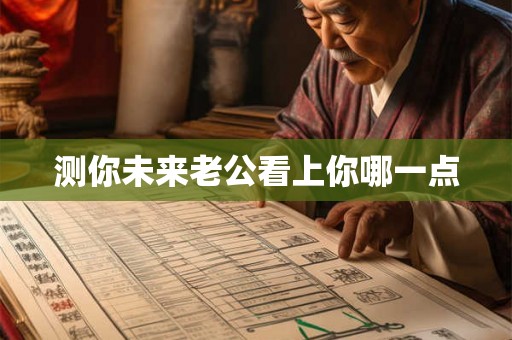 测你未来老公看上你哪一点