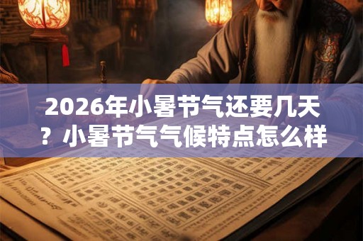 2026年小暑节气还要几天？小暑节气气候特点怎么样？