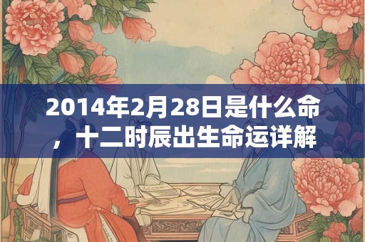 2014年2月28日是什么命，十二时辰出生命运详解