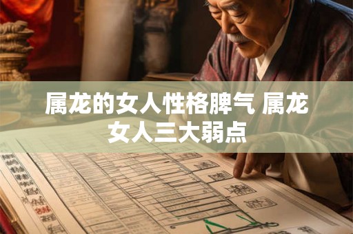 属龙的女人性格脾气 属龙女人三大弱点
