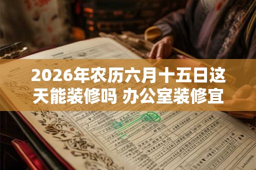 2026年农历六月十五日这天能装修吗 办公室装修宜忌 2026年农历六月十五日这天能装修吗 办公室装修宜忌