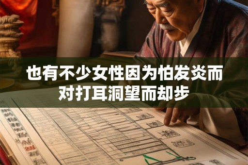 也有不少女性因为怕发炎而对打耳洞望而却步 也有不少女性因为怕发炎而对打耳洞望而却步