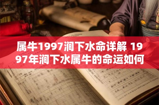 属牛1997涧下水命详解 1997年涧下水属牛的命运如何