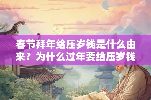 春节拜年给压岁钱是什么由来？为什么过年要给压岁钱？