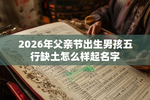 2026年父亲节出生男孩五行缺土怎么样起名字