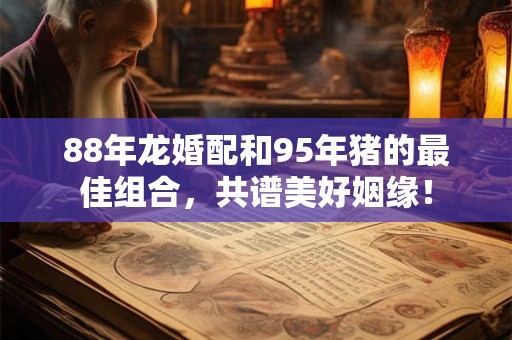 88年龙婚配和95年猪的最佳组合，共谱美好姻缘！