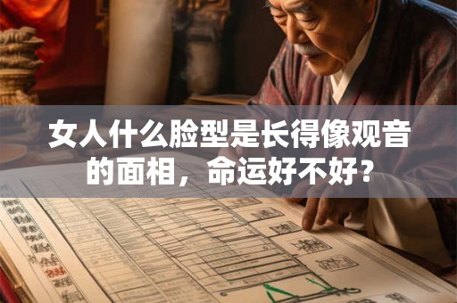 女人什么脸型是长得像观音的面相，命运好不好？