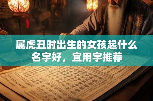 属虎丑时出生的女孩起什么名字好,宜用字推荐 属虎丑时出生的女孩起什么名字好,宜用字推荐