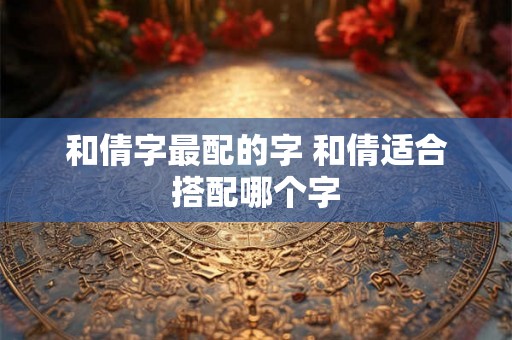 和倩字最配的字 和倩适合搭配哪个字