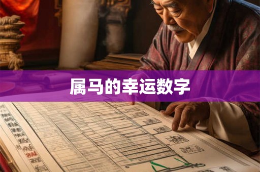 属马的幸运数字