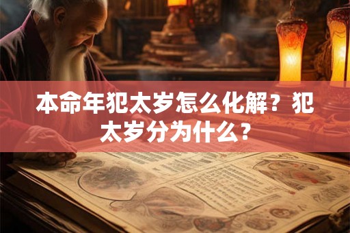 本命年犯太岁怎么化解？犯太岁分为什么？
