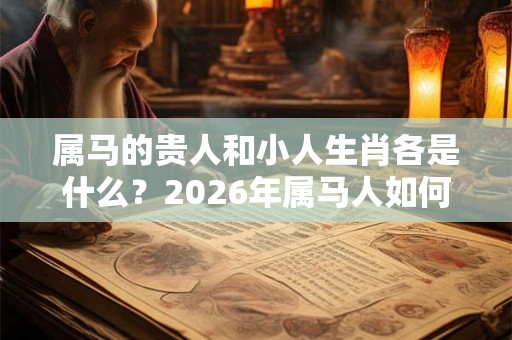 属马的贵人和小人生肖各是什么？2026年属马人如何开运？