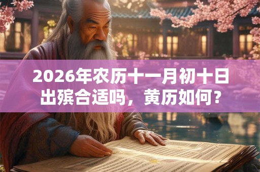 2026年农历十一月初十日出殡合适吗，黄历如何？