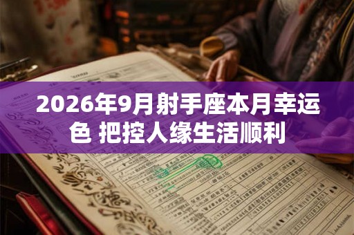 2026年9月射手座本月幸运色 把控人缘生活顺利