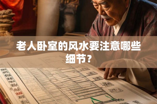 老人卧室的风水要注意哪些细节？