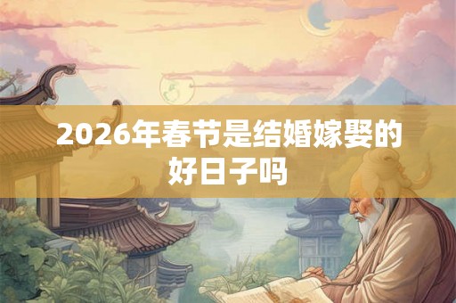 2026年春节是结婚嫁娶的好日子吗