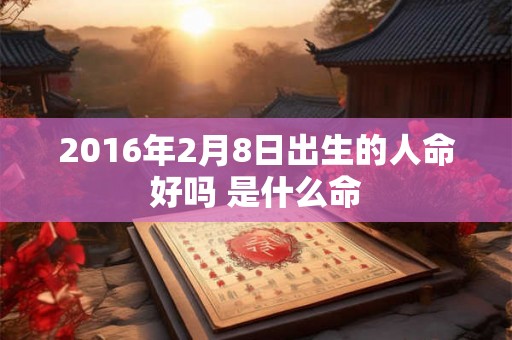 2016年2月8日出生的人命好吗 是什么命 2016年2月8日出生的人命好吗 是什么命