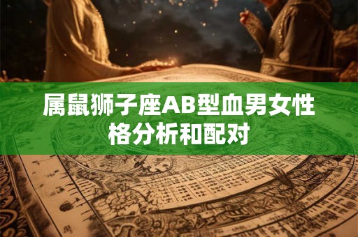 属鼠狮子座AB型血男女性格分析和配对