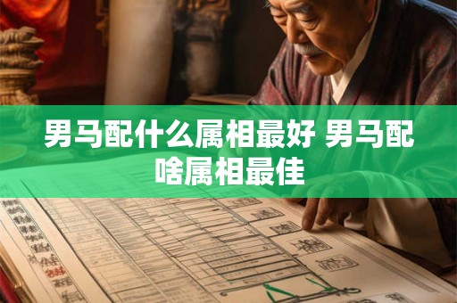 男马配什么属相最好 男马配啥属相最佳