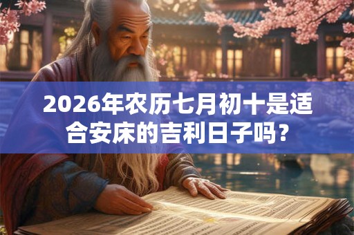 2026年农历七月初十是适合安床的吉利日子吗？