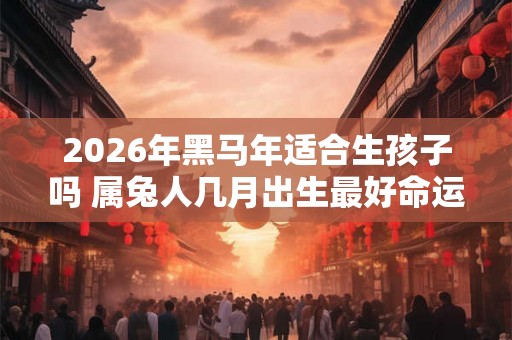 2026年黑马年适合生孩子吗 属兔人几月出生最好命运 2026年黑马年适合生孩子吗 属兔人几月出生最好命运