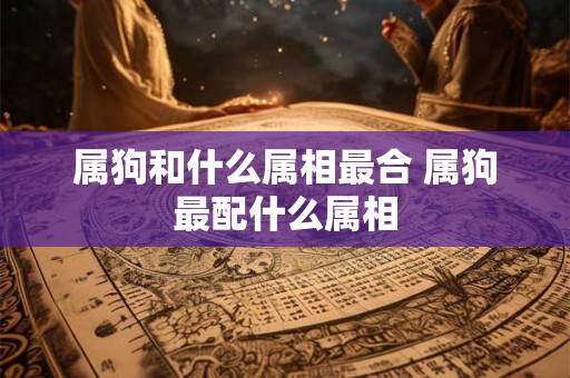 属狗和什么属相最合 属狗最配什么属相
