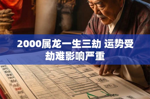 2000属龙一生三劫 运势受劫难影响严重 2000属龙一生三劫 运势受劫难影响严重