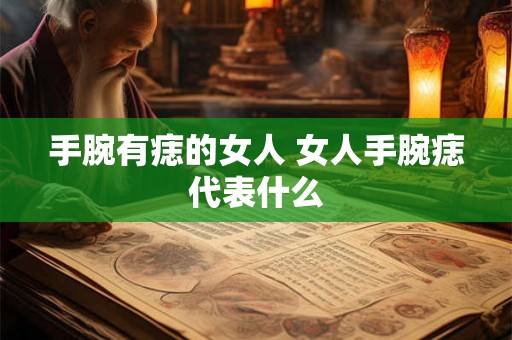 手腕有痣的女人 女人手腕痣代表什么